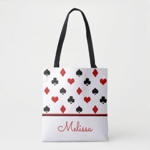 Poker Theme   Playing Card Theme   Personalised Tote Bag
