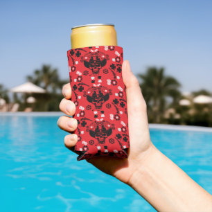 Poker Themed Lucky Seltzer Can Cooler