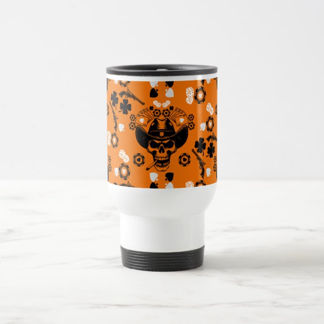 Poker Themed Lucky Travel Mug (Center)