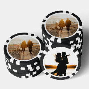 Poker Wedding Favor Poker Chip 2 Photo Personalize