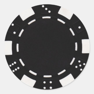 pokerchip sticker black