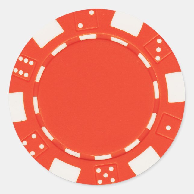 pokerchip sticker orange (Front)