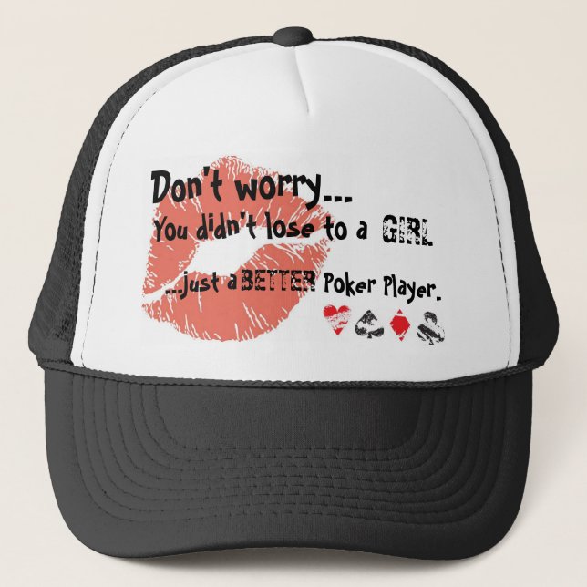 pokergirl trucker hat (Front)