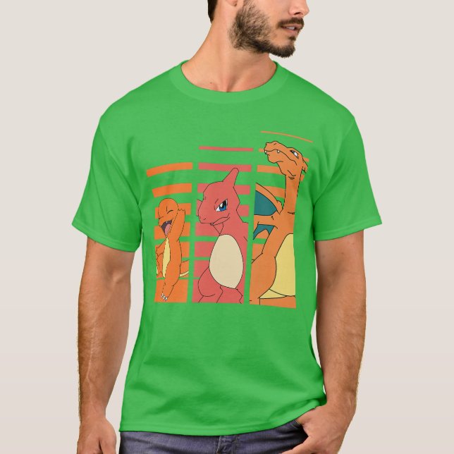 Pokmon Charmander Evolutions boy T-Shirt (Front)