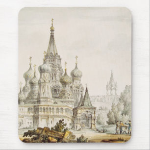 Pokrovsky Cathedral and Spasskaya Tower Mouse Pad