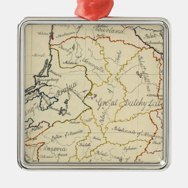 Poland 4 metal tree decoration (Front)