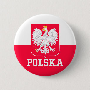 Poland 6 Cm Round Badge