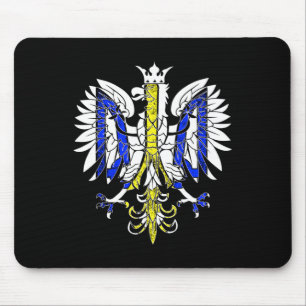 Poland And Ukraine Polish Ukrainian Heritage Eagle Mouse Pad