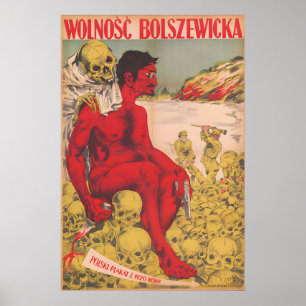 Poland Anti-Communist propaganda poster 1920s