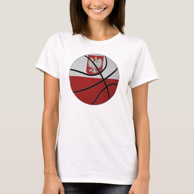 Poland Basketball Ladies Spaghetti Top (Front)