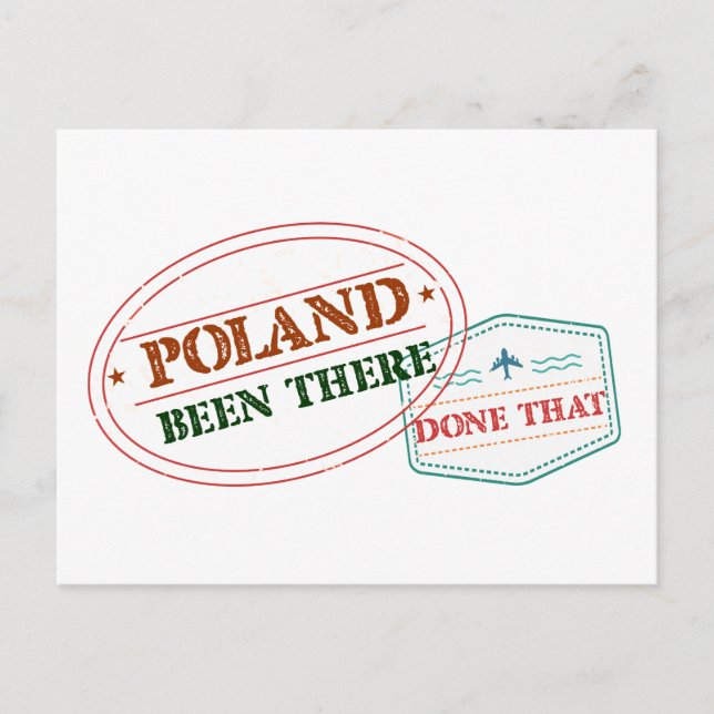 Poland Been There Done That Postcard (Front)