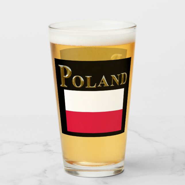 POLAND BEER GLASS (Front Filled)
