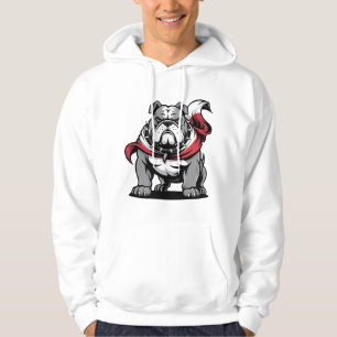 Poland Bulldogs Athletic Dog Lover Graphic Apparel Hoodie