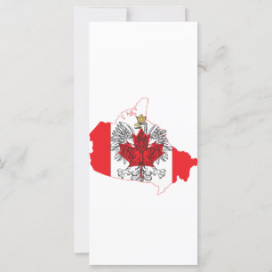 Poland Canada Flag Map