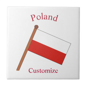 Poland Country Flag Thunder_Cove Tile
