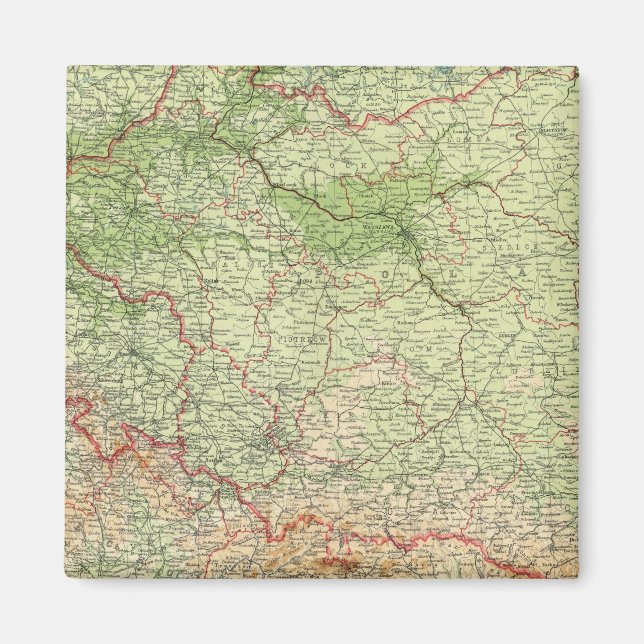 Poland & CzechoSlovakia Magnet (Front)