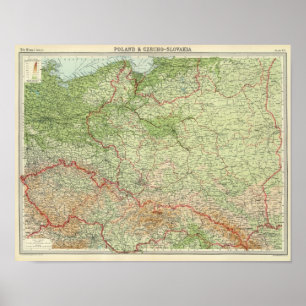 Poland & CzechoSlovakia Poster