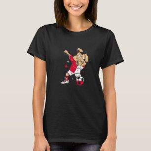 Poland Dabbing Dog Polska Flag Pride Polish Soccer T-Shirt