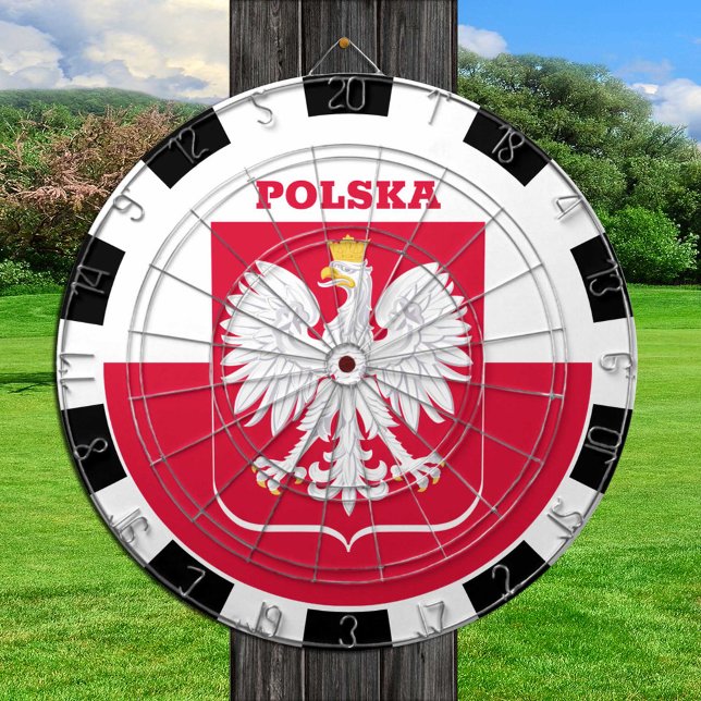 Poland Dartboard & Polish Flag darts / game board (Creator Uploaded)
