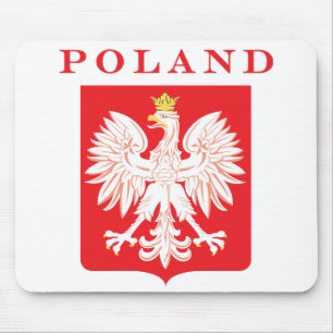 Poland Eagle Red Shield Mouse Pad