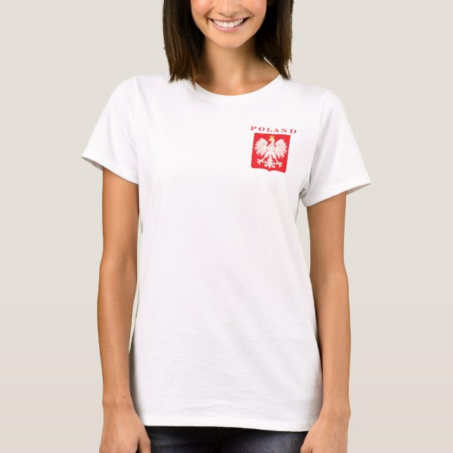 Poland Eagle Red Shield T-Shirt (Front)