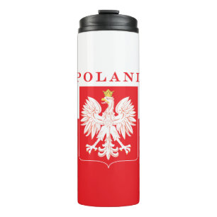 Poland Eagle Red Shield Thermal Tumbler