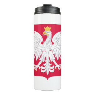 poland emblem thermal tumbler