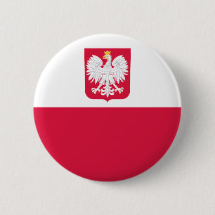 Poland Flag 6 Cm Round Badge