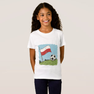 Poland flag and soccer ball T-Shirt