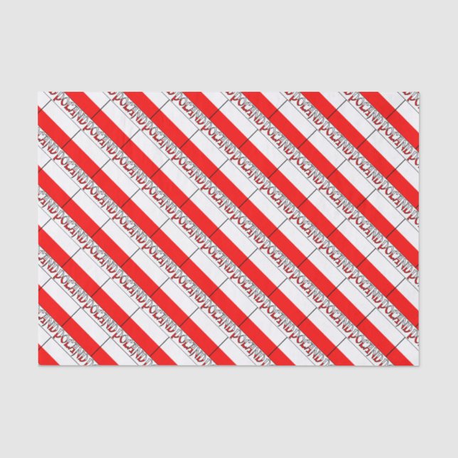 Poland Flag and Word Tissue Paper (Front)