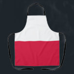Poland Flag Apron<br><div class="desc">Patriotic flag of Poland.</div>