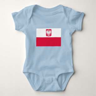 Poland Flag Baby Bodysuit