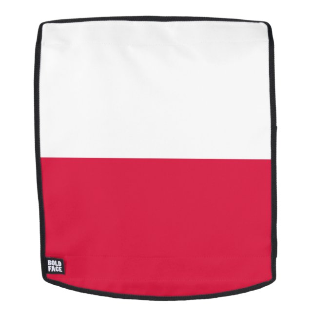 Poland Flag Backpack (Removable Face)