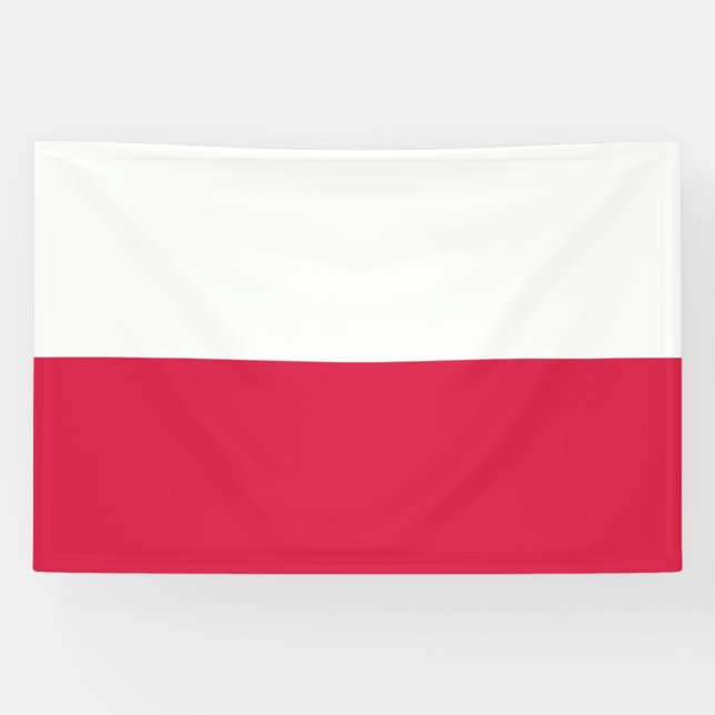 Poland Flag Banner (Horizontal)