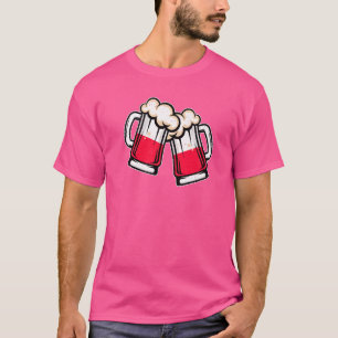 Poland Flag Beer Mug  Cool Polish Beer T-Shirt