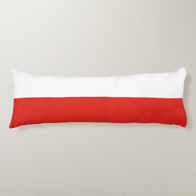 Poland flag body cushion (Front)