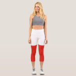 Poland flag capri leggings<br><div class="desc">An ideal gift for all those who are patriotic of their country!</div>