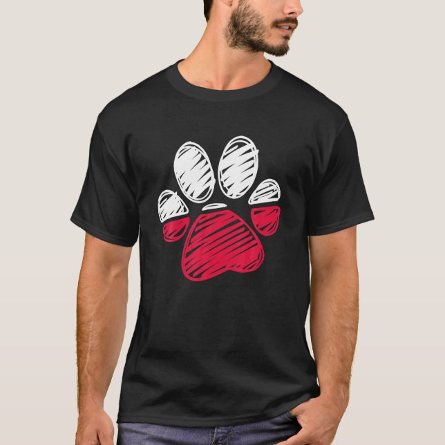 Poland Flag Cat T-Shirt (Front)