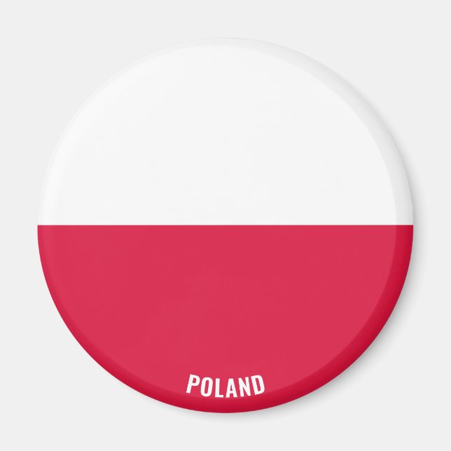 Poland Flag Charming Patriotic Magnet (Front)