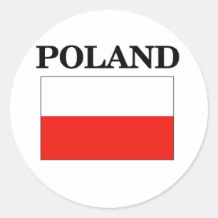 Poland Flag Classic Round Sticker