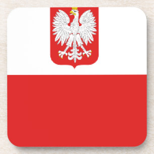 poland flag coaster