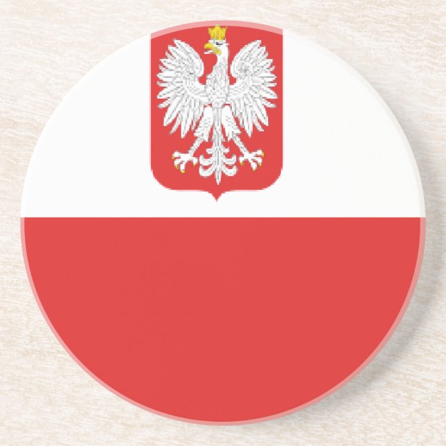 poland flag coaster (Front)