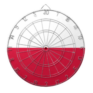 Poland Flag Dartboard