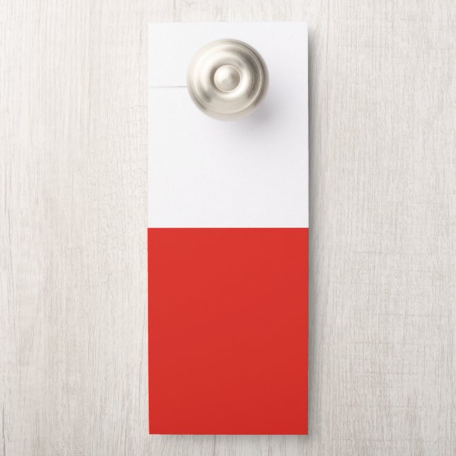 Poland flag door hanger (On Knob)