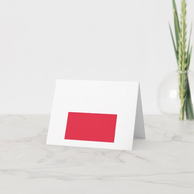 Poland Flag Emblem Thank You Card (Front)