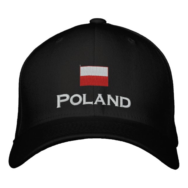Poland Flag Embroidered Hat (Front)
