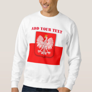Poland Flag Football Soccer Polish Polska Sweatshirt