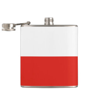 Poland flag hip flask