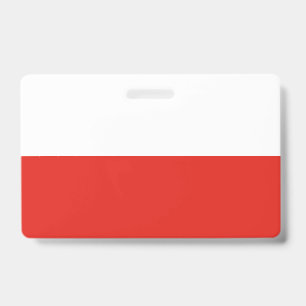 Poland flag ID badge