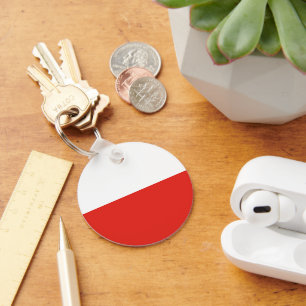 Poland flag key ring